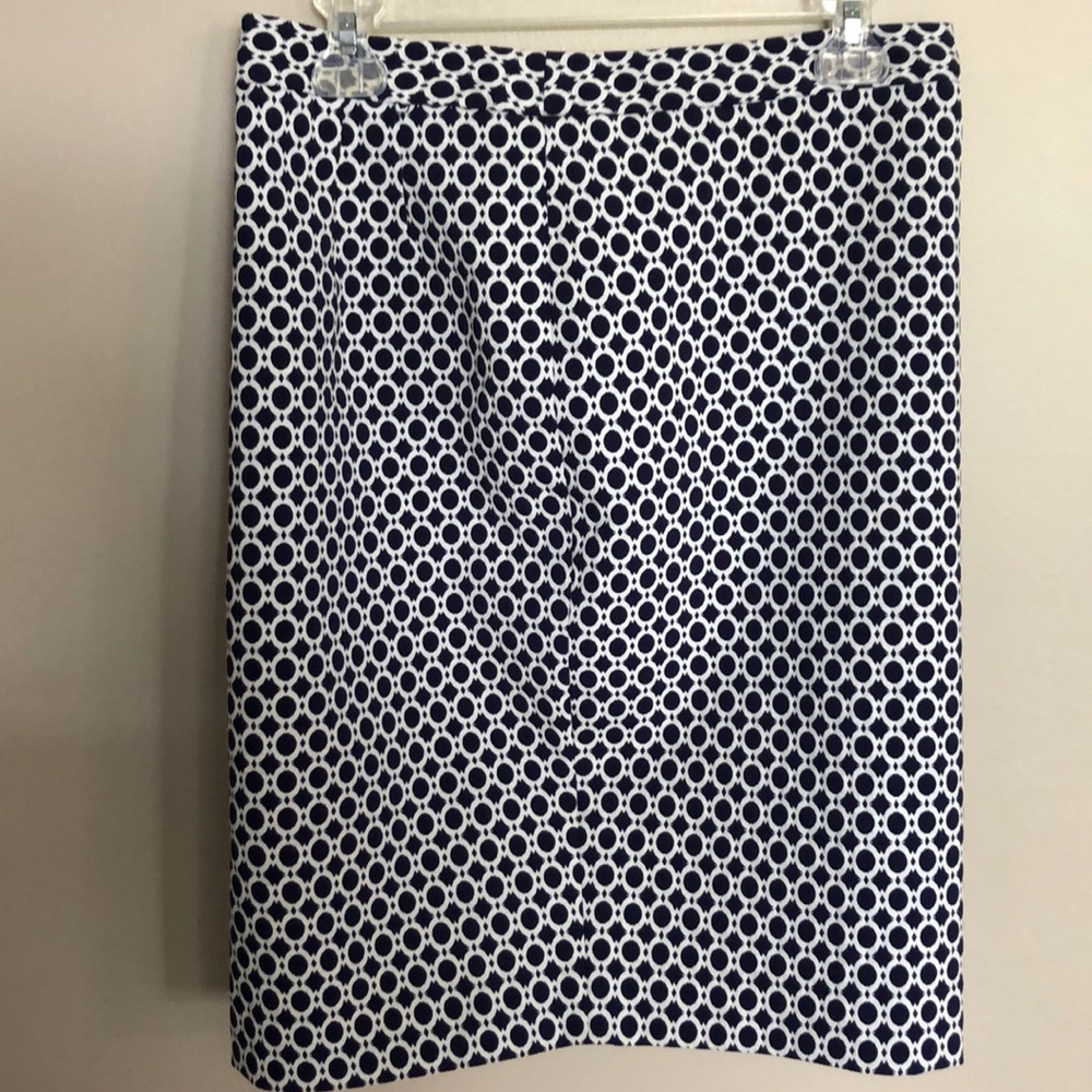 Navy blue pencil skirt